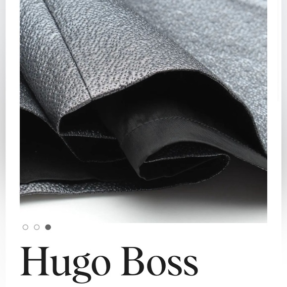 HUGO Hugo Boss silver-gray Kelisa dress sz 6 gunmetal - Picture 3 of 12